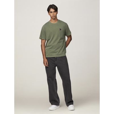 Imagen 2 del producto Polera Relaxed Fit Con Parche Tejido Verde Tommy Jeans