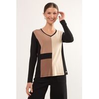 Polera Manga Larga Mujer Negro Magriffe