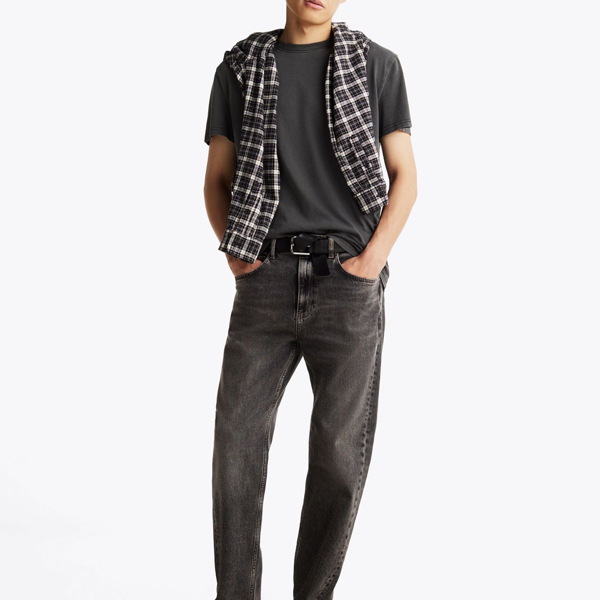 TOMMY HILFIGER - Polera Heritage Flag Logo Negro Tommy Jeans