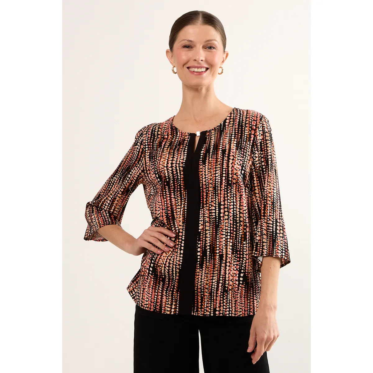 MA GRIFFE - Blusas Manga Larga Mujer Negro Magriffe