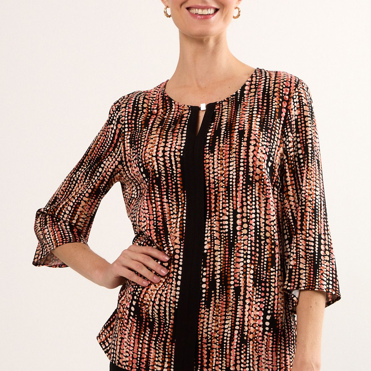 MA GRIFFE - Blusas Manga Larga Mujer Negro Magriffe