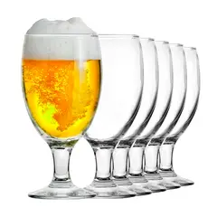 WAKESHOME - Set 6 Vasos Cerveza 420ml Copa Cervecera
