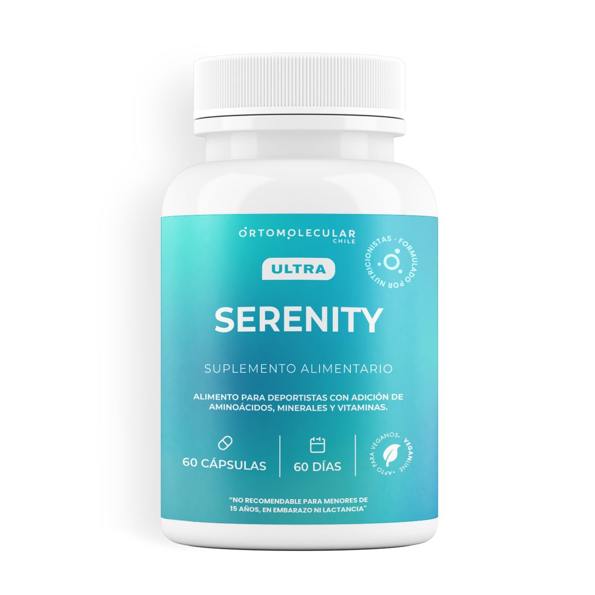 ORTOMOLECULAR - Ultra Serenity Vegano 60 Capsulas Ortomolecular