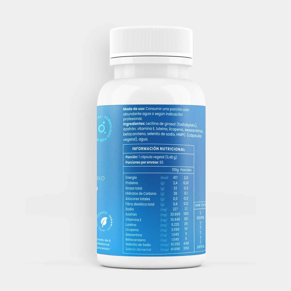 ORTOMOLECULAR - Ultra Vision 400mg Vegano 60 Capsulas Ortomolecular