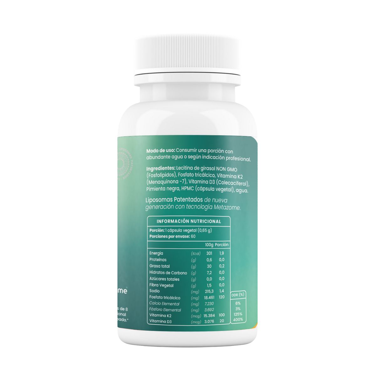 ORTOMOLECULAR - Vitamina D3+K2 MenaQ7 Liposomal 60 Capsulas Ortomolecular
