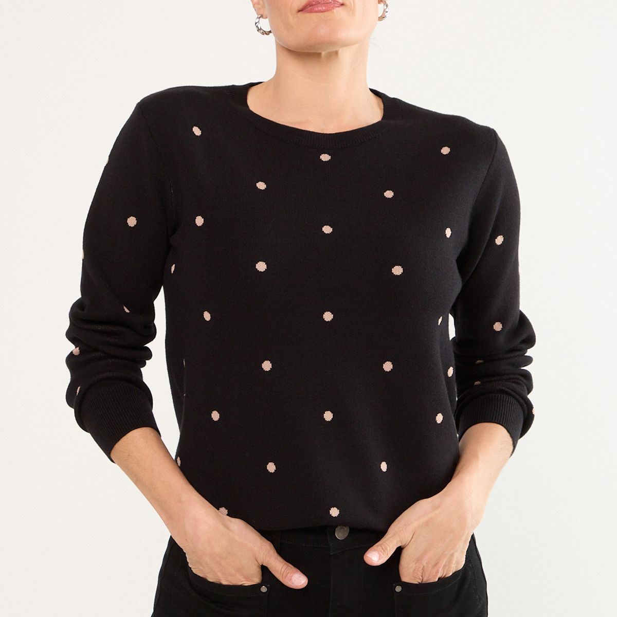 MA GRIFFE - Sweater Mujer Negro Magriffe