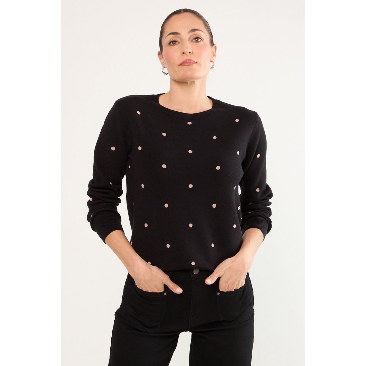 MA GRIFFE - Sweater Mujer Negro Magriffe