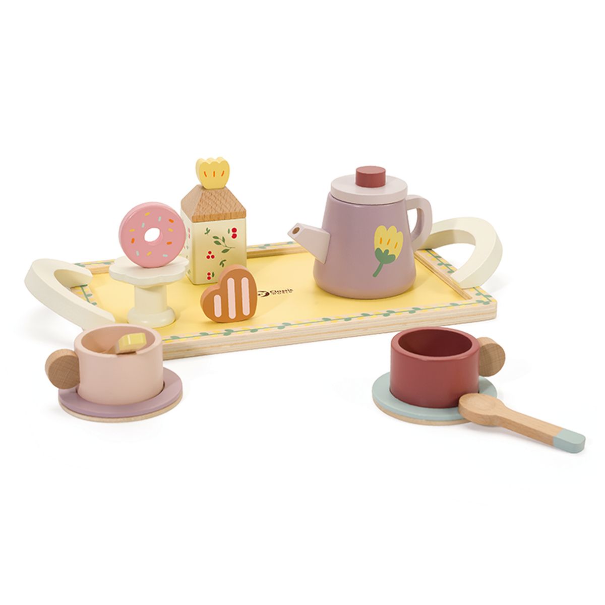 MASTER WISE - Set Juego Tazas De Té de madera