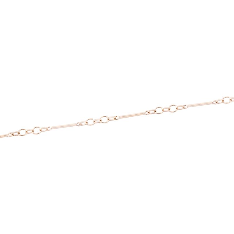 JB JOYAS BARON - Pulsera Oro Miel 18kt Palitos y Circulos