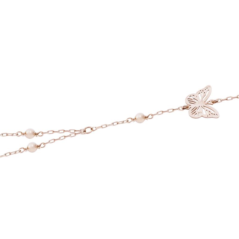 JB JOYAS BARON - Pulsera Oro Miel 18kt Arabe Mariposa