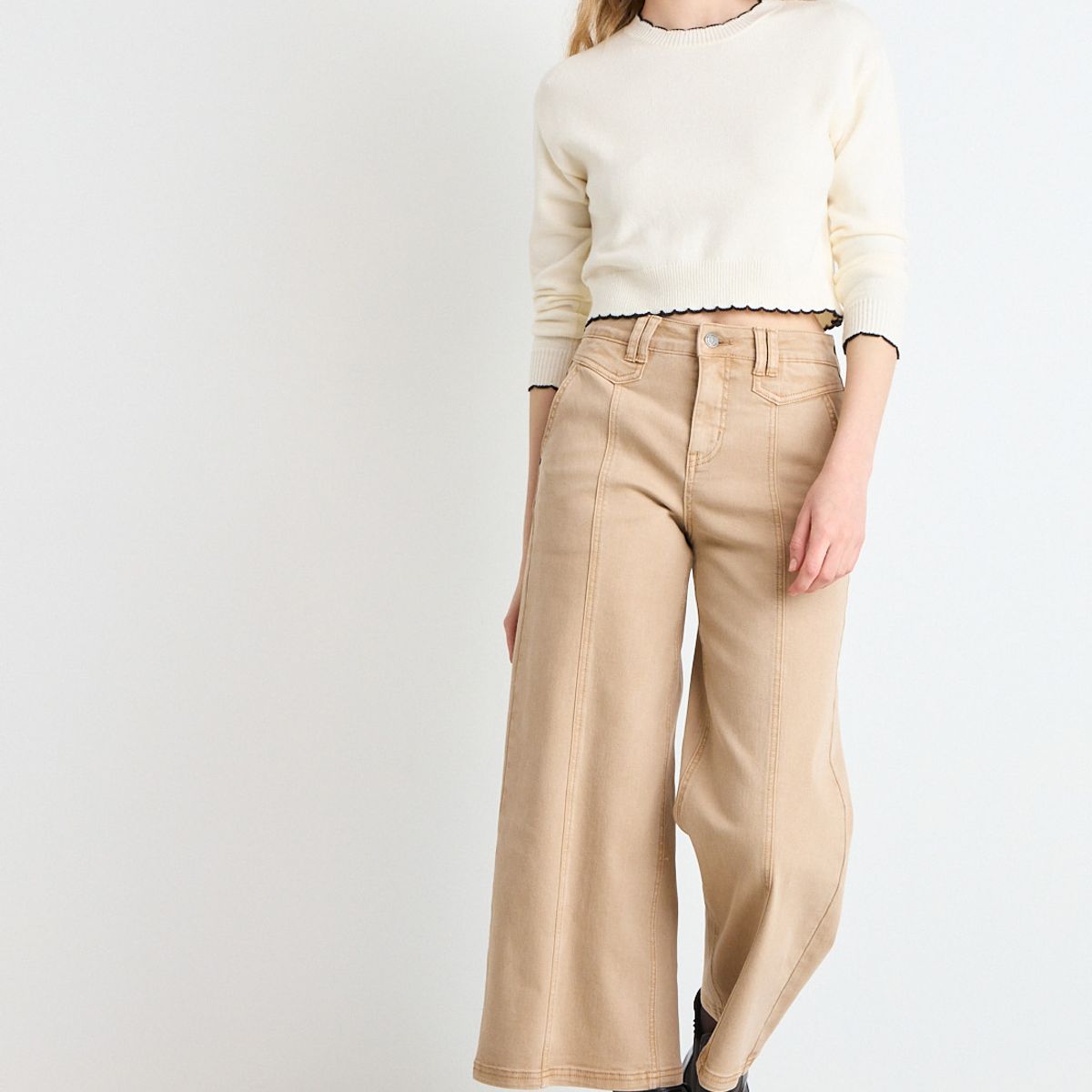 IO - Jeans Mujer Beige IO