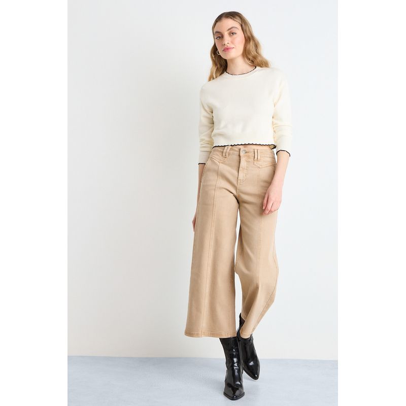 IO - Jeans Mujer Beige IO