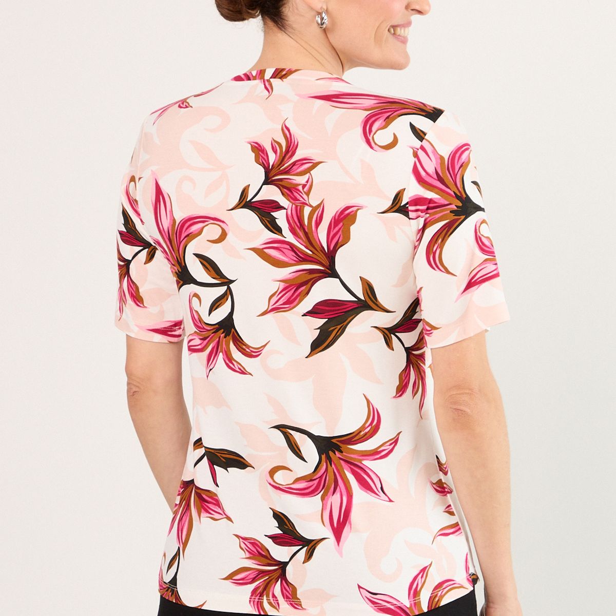 MA GRIFFE - Polera Manga Corta Mujer Crudo Magriffe