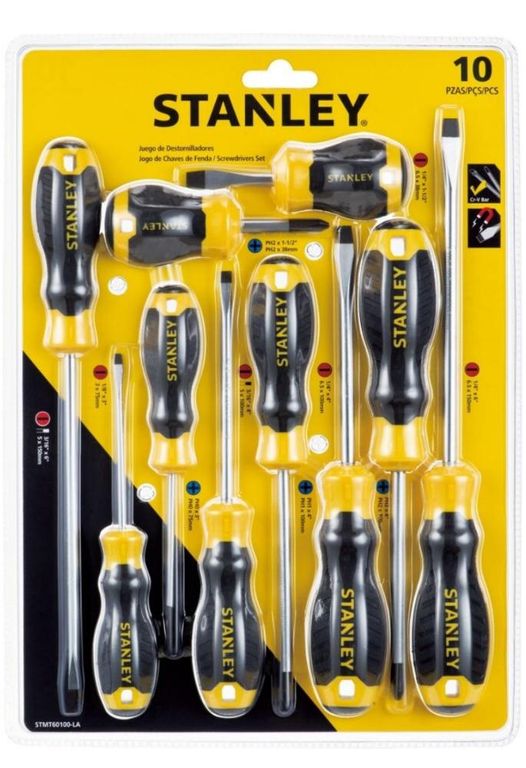 ATORNILLADOR JUEGO 10 PIEZAS 60100