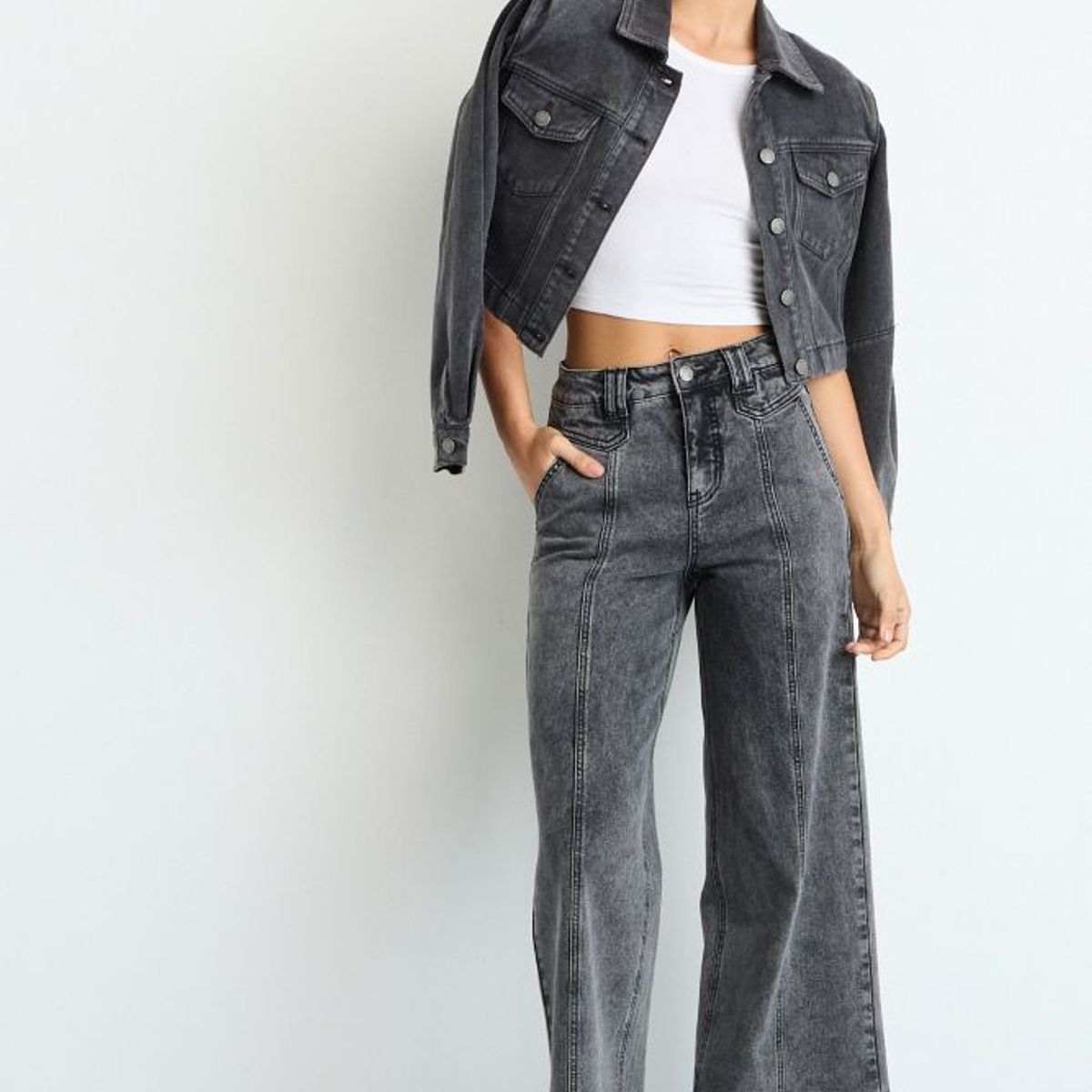 IO - Jeans Mujer Negro IO