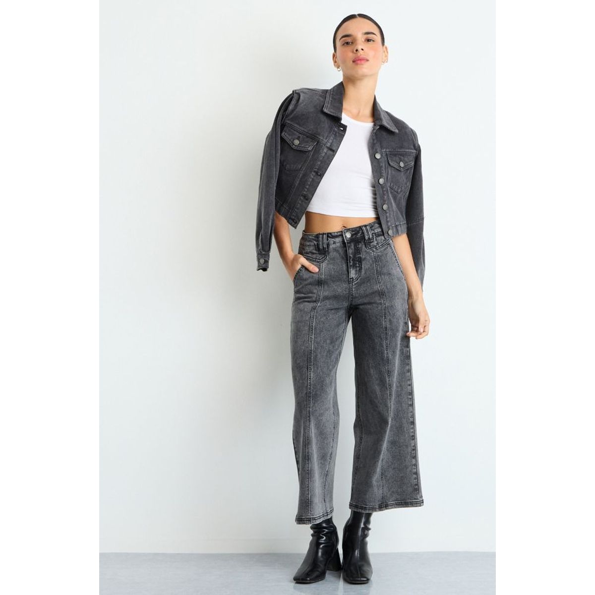 IO - Jeans Mujer Negro IO