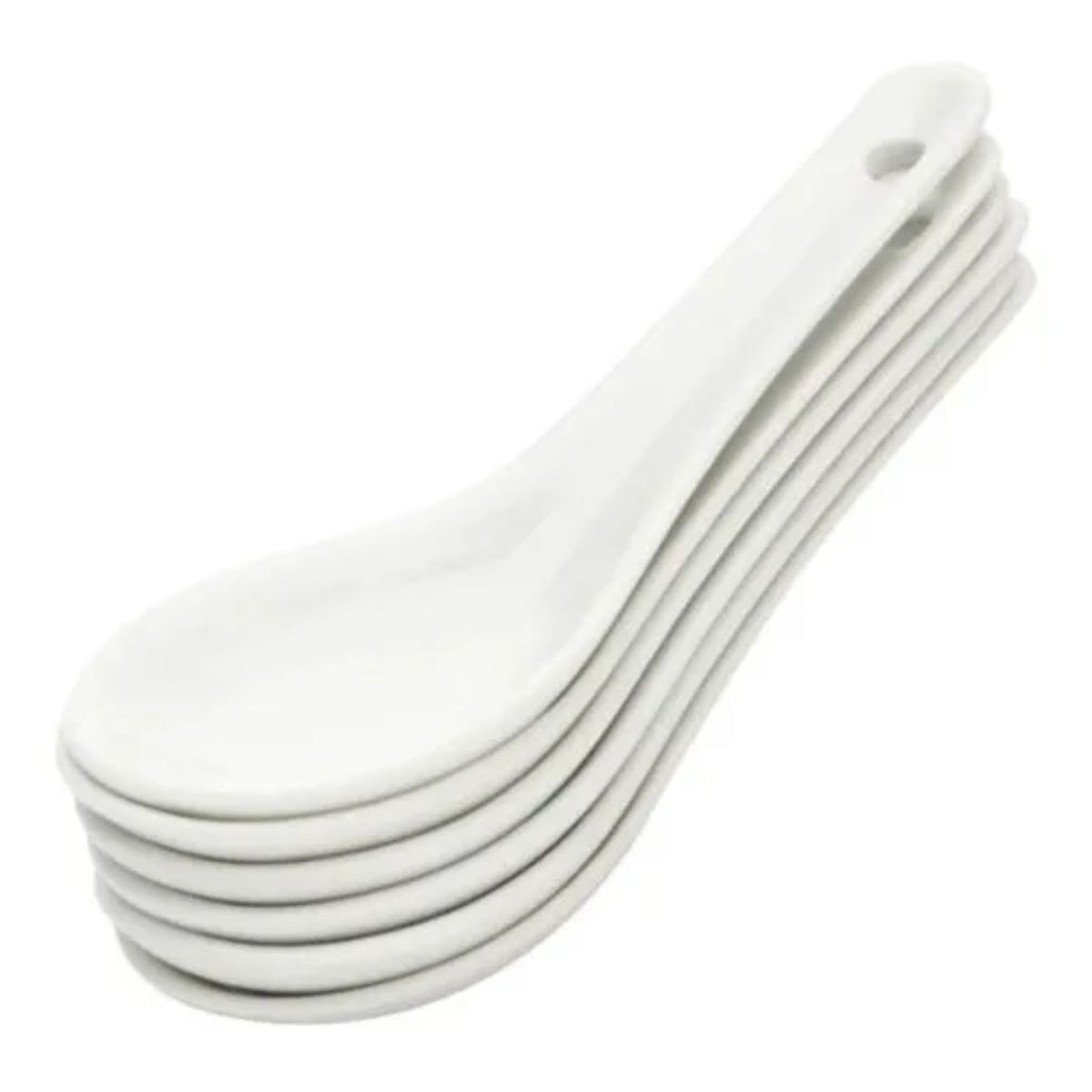 GENERICO - Pack 12 Cucharas Coctel Ceviche Loza 14cm