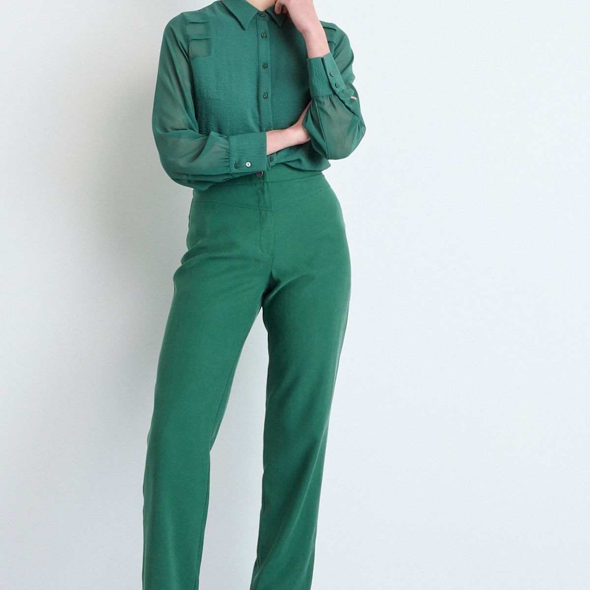 IO - Pantalon Mujer Verde Oliva Io