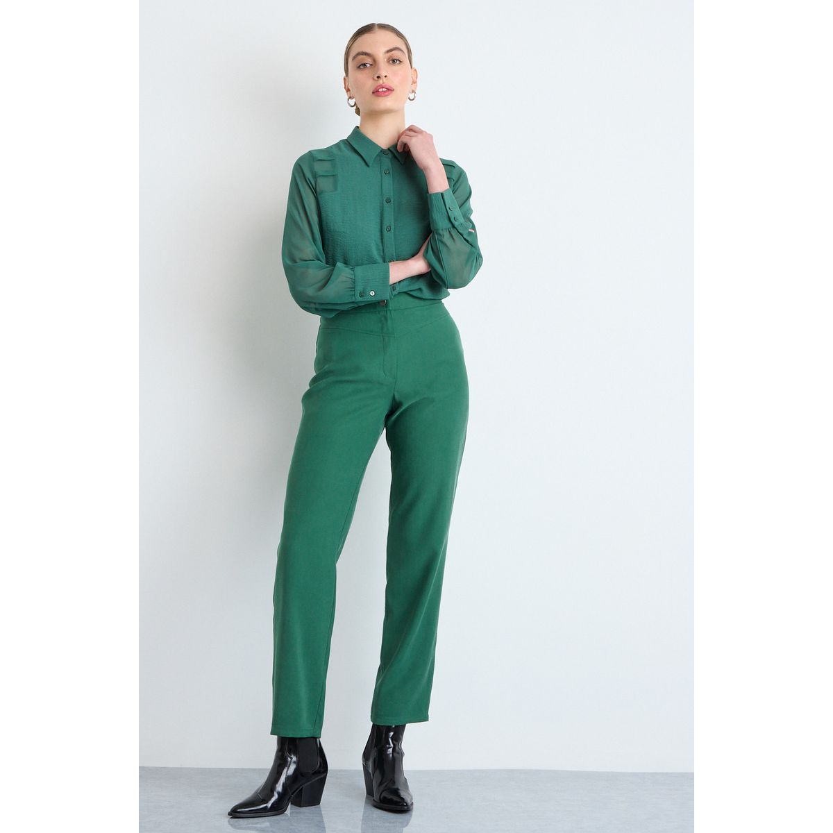 IO - Pantalon Mujer Verde Oliva Io