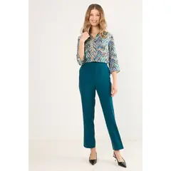 MA GRIFFE - Pantalon Mujer Petroleo Magriffe