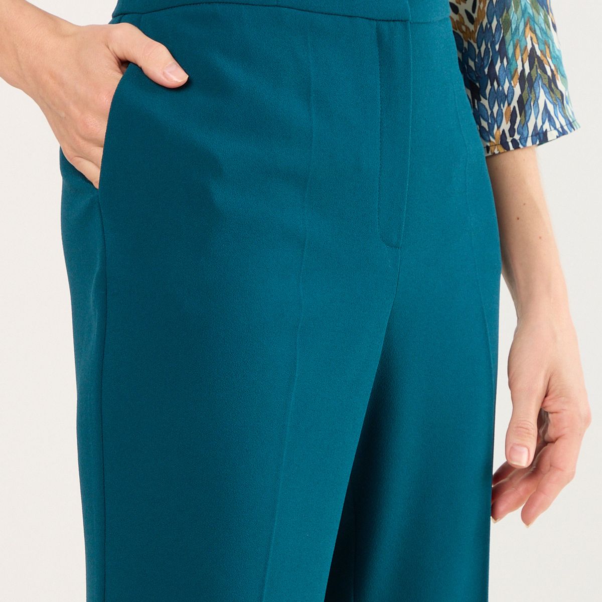MA GRIFFE - Pantalon Mujer Petroleo Magriffe