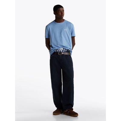 Imagen 2 del producto Polera Con Logo Signature Bordado Celeste Tommy Jeans