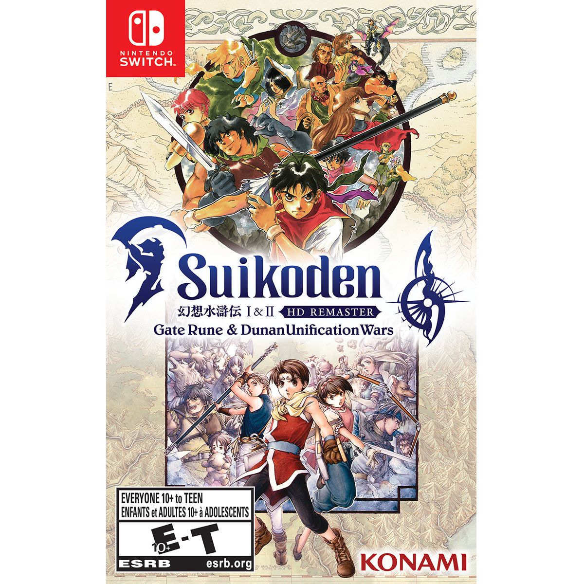 KONAMI - SUIKODEN I - II HD REMASTER NSW