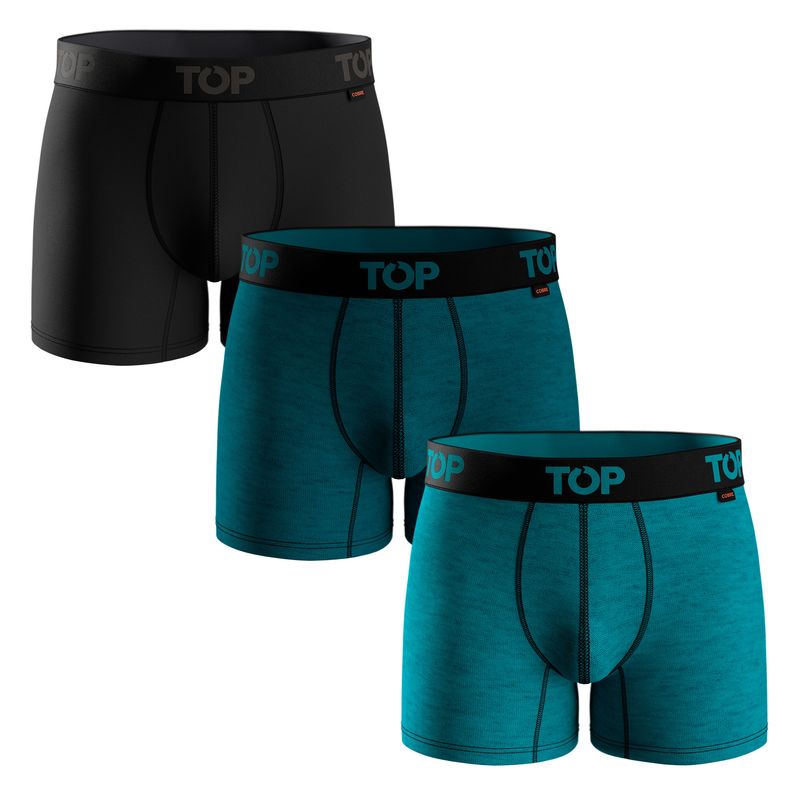 TOP - Bóxer Medio Algodón Cobre Pack 3 C5 Top