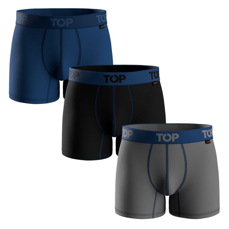 TOP - Bóxer Medio Algodón Cobre Pack 3 C6 Top