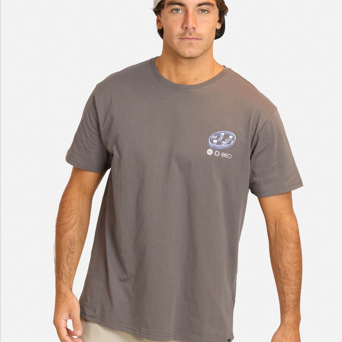 MAUI AND SONS - Polera MC Biqel Gris Hombre Maui And Sons
