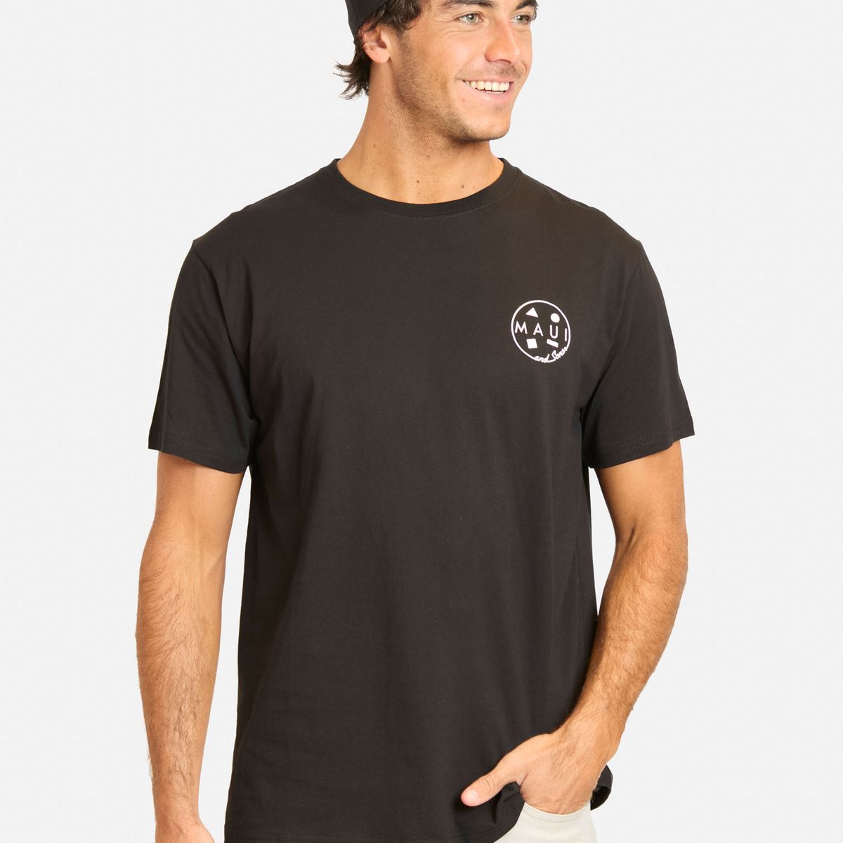 MAUI AND SONS - Polera MC Amax Negro Hombre Maui And Sons - Negro