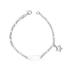 GENERICO - Pulsera Infantil Juvenil Plata Fina Piocha Niña Diseños