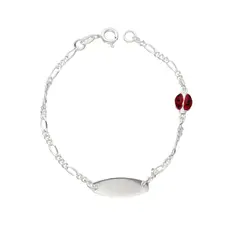 GENERICO - Pulsera Infantil Juvenil Plata Fina Piocha Niña Diseños