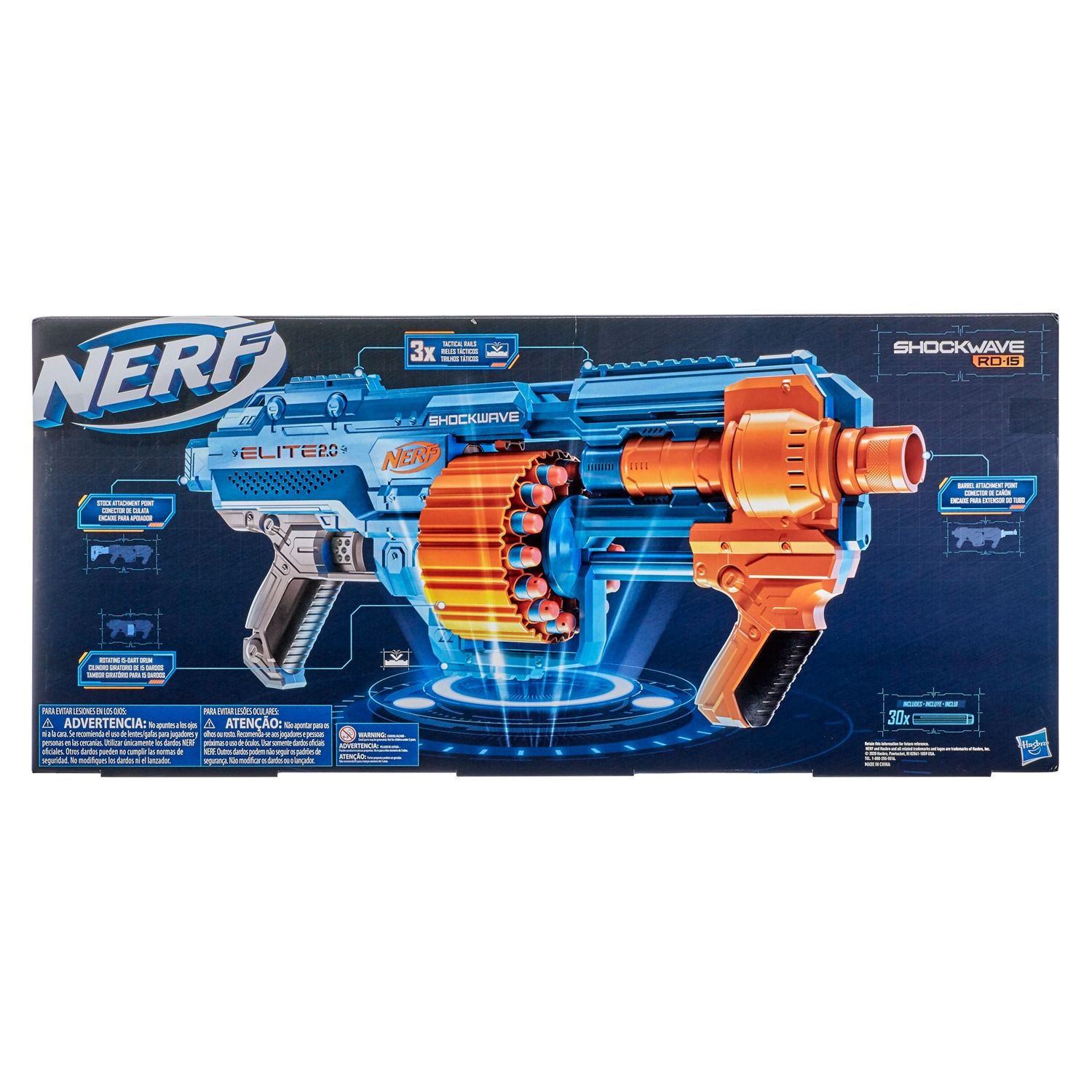 NERF Lanzador Elite 2.0 Schockwave Nerf | Falabella Chile