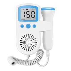 GENERICO - Monitor ultrasonido Fetal Doppler Latidos Fetales Corazón Bebe- azul