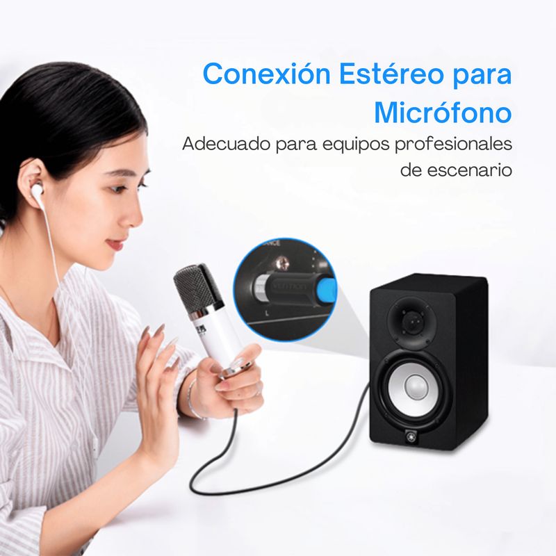 VENTION - Cable Micrófono Xlrmacho-plug Premiun Vention