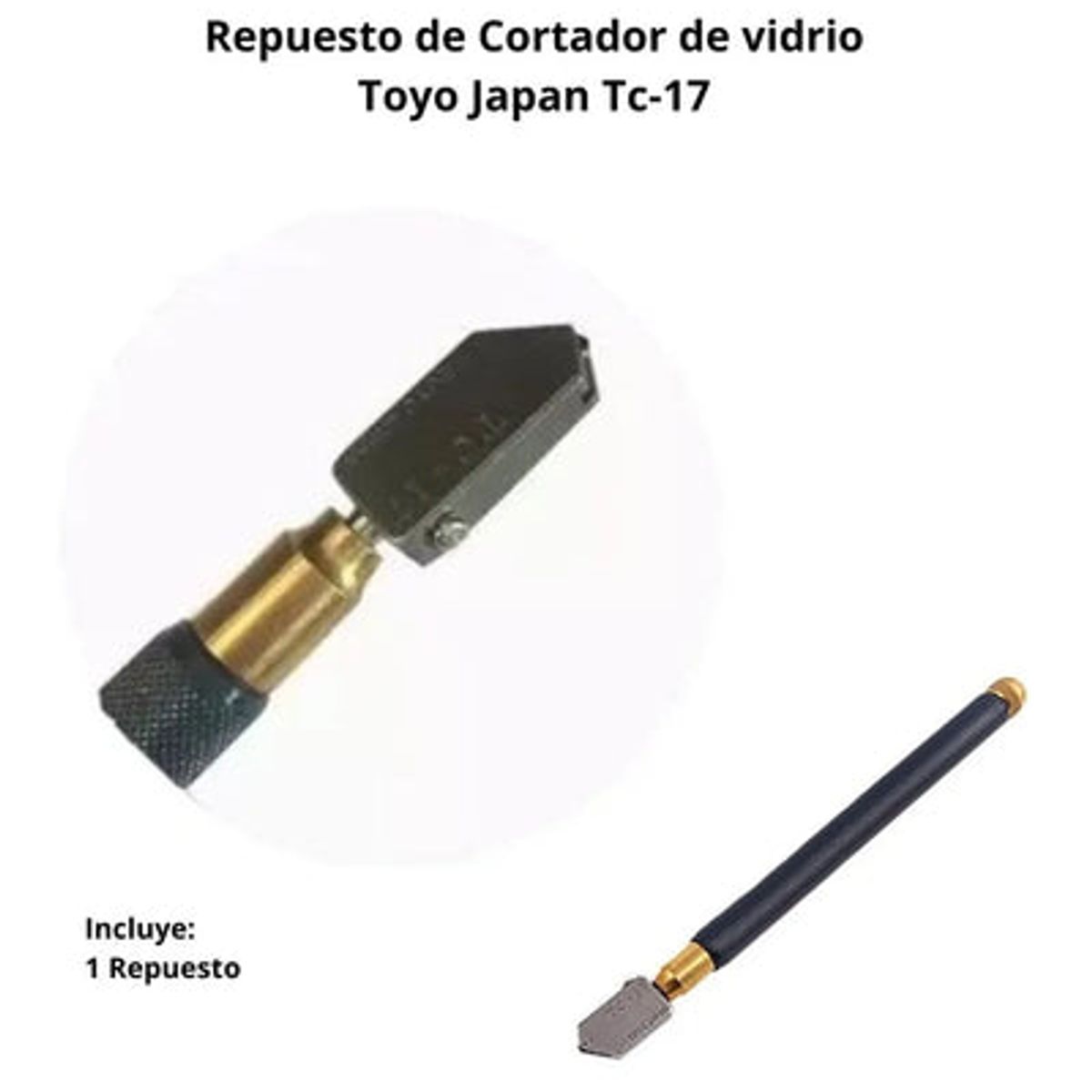 GENERICO - Toyo Cortador De Vidrio Repuesto Original Japan