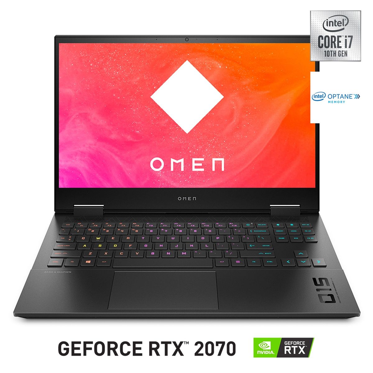 HP - Notebook Gamer OMEN Intel Core Intel Core i7-10750H 16GB RAM + 32GB Intel Optane 512GB SSD NVIDIA GeForce RTX 2070 15.6"