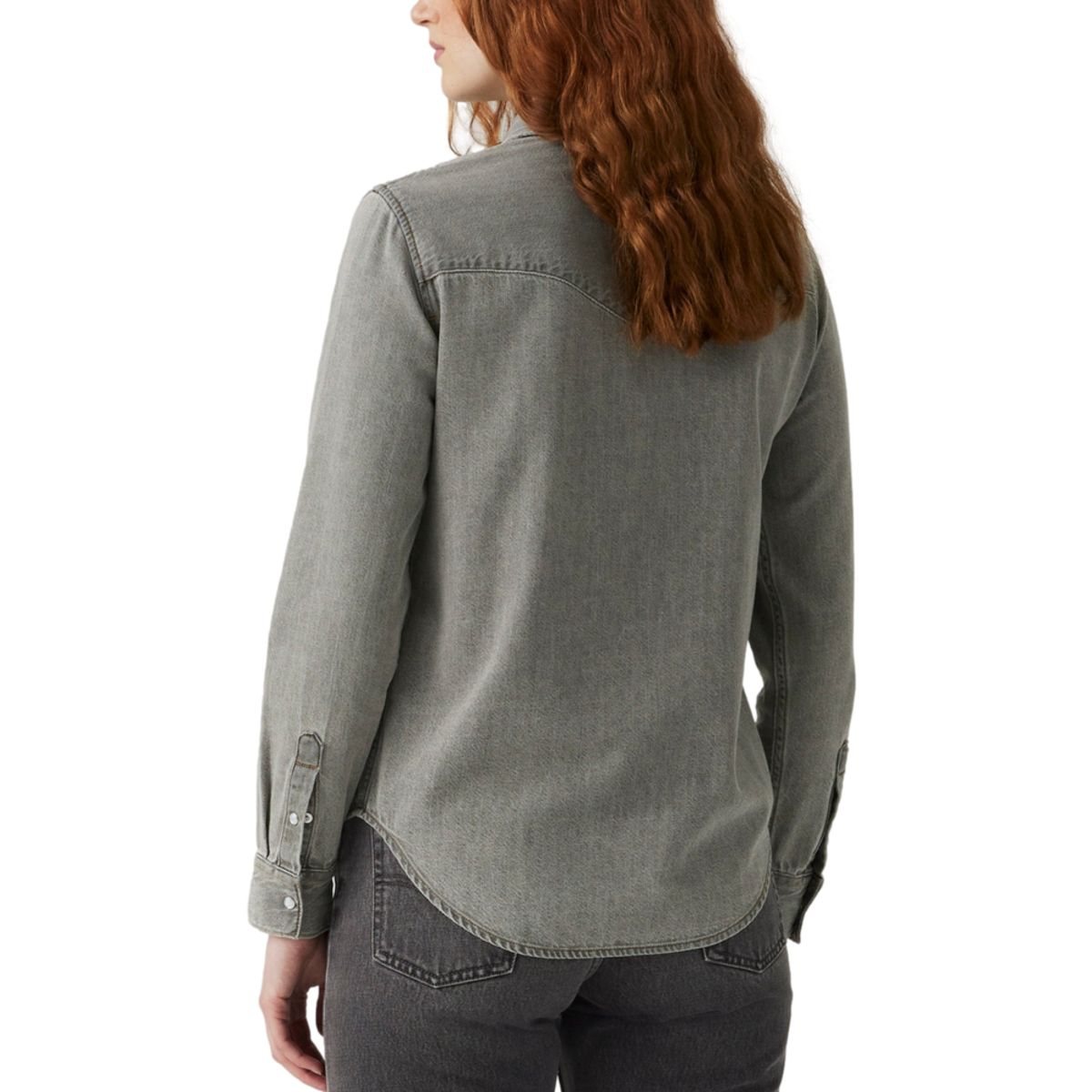 LEVIS - Camisa Mujer The Ultimate Western Gris Levis