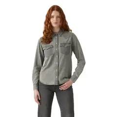 LEVIS - Camisa Mujer The Ultimate Western Gris