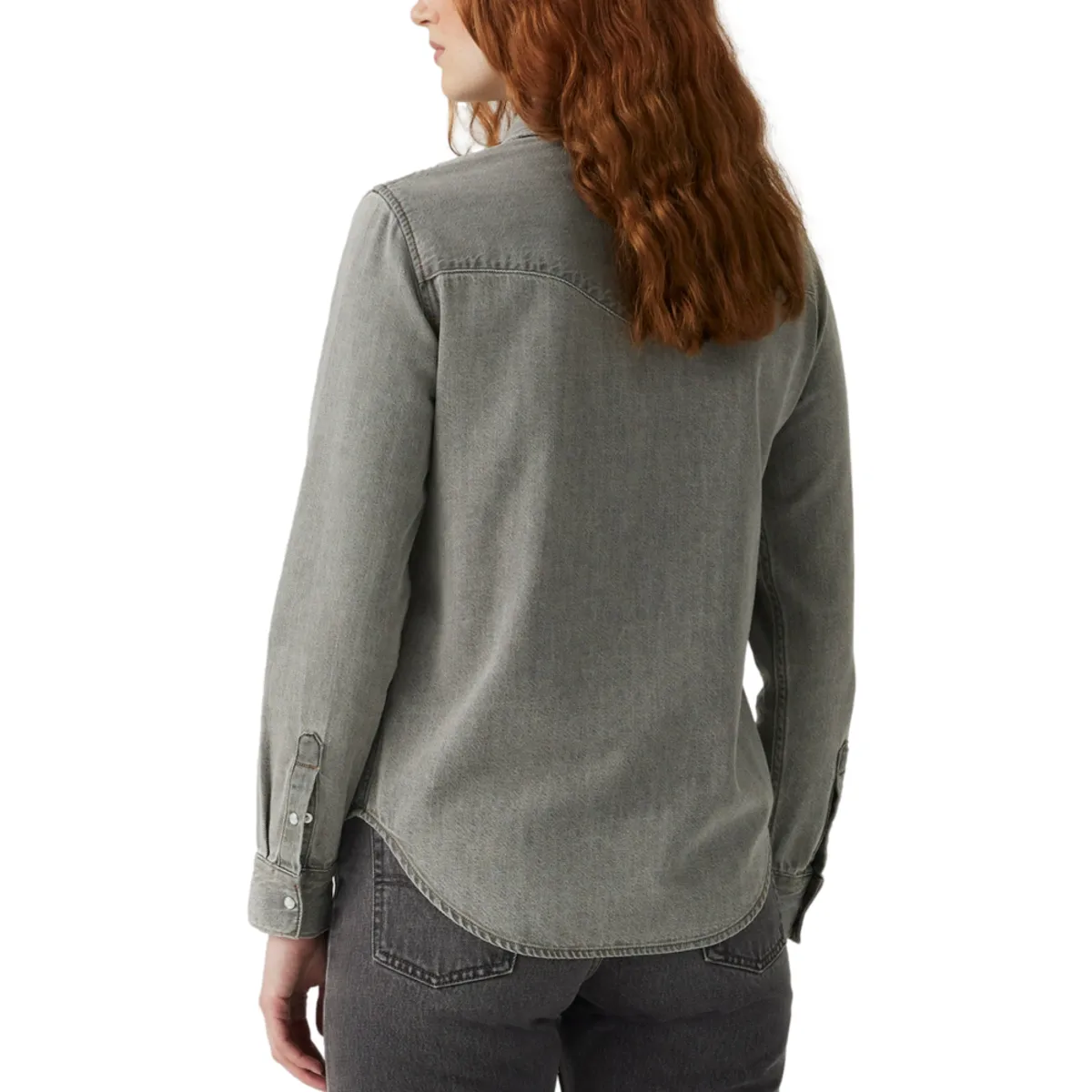 LEVIS - Camisa Mujer The Ultimate Western Gris Levis
