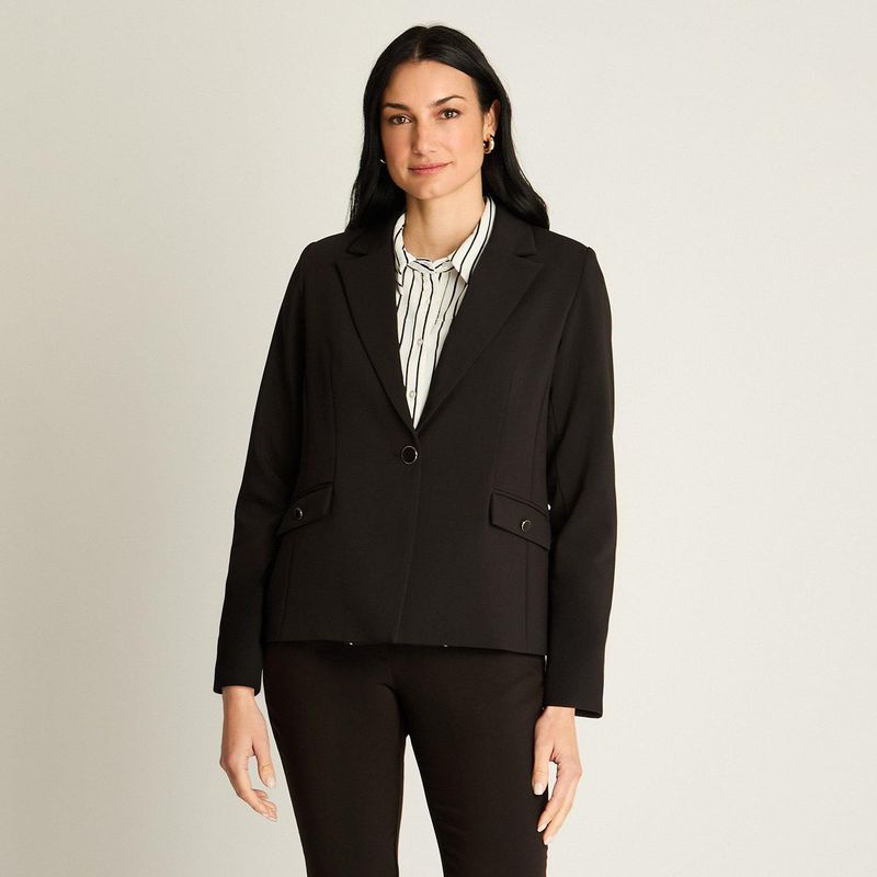 LORENZO DI PONTTI - Blazer Negro Ajustado