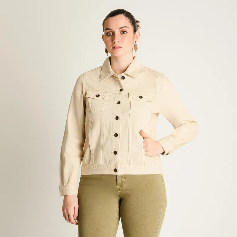 LORENZO DI PONTTI - Casaca Mezclilla Beige