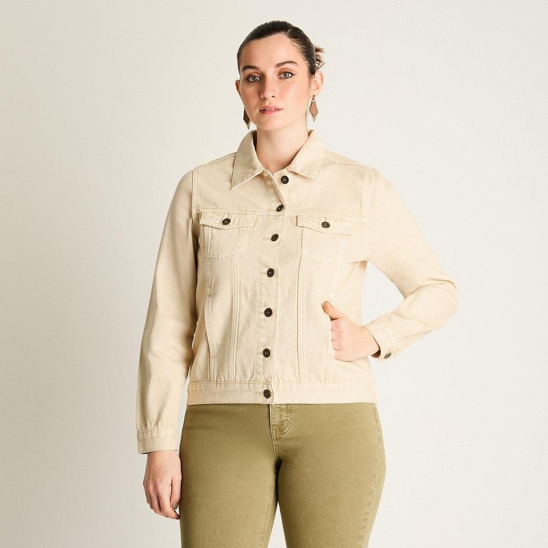 LORENZO DI PONTTI - Casaca Mezclilla Beige