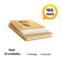 GENERICO - Pack 10 Panel SIP 160 mm OSB - OSB