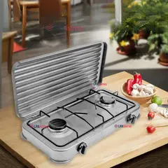 LINE - Cocina Encimera a Gas Licuado 2 Platos Cocinilla Gris
