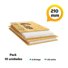 GENERICO - Pack 10 Panel SIP 210 mm OSB - OSB