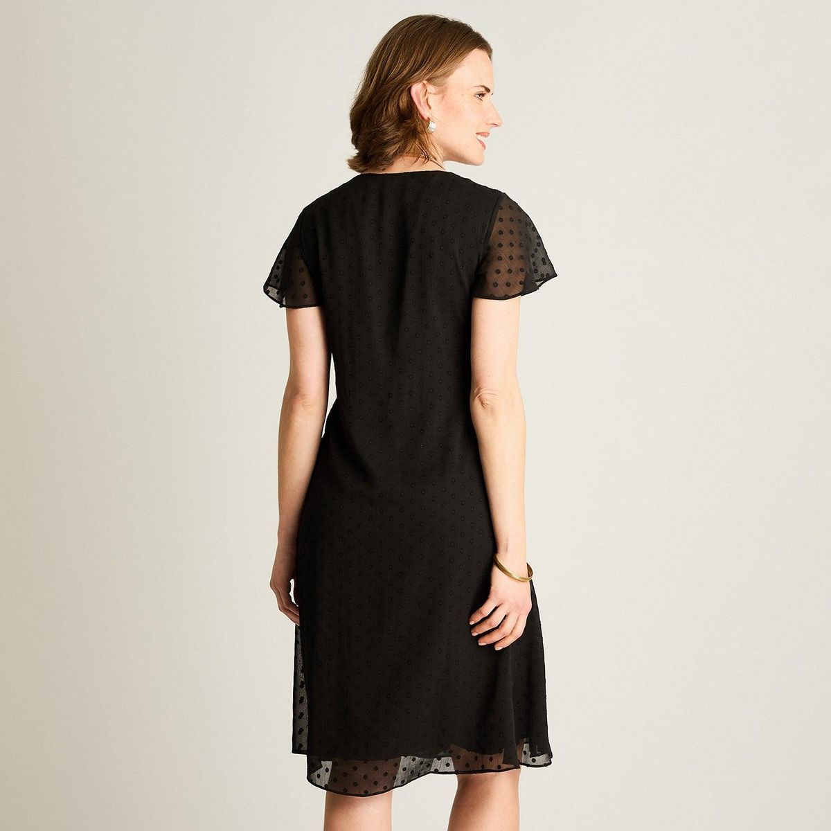 LORENZO DI PONTTI - Vestido Midi Negro Con Forro