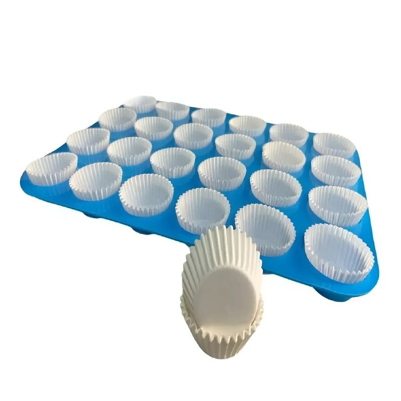 GENERICO - molde cupcakes Molde de Silicona molde 24 Mini Cupcakes Pasteleriuscl