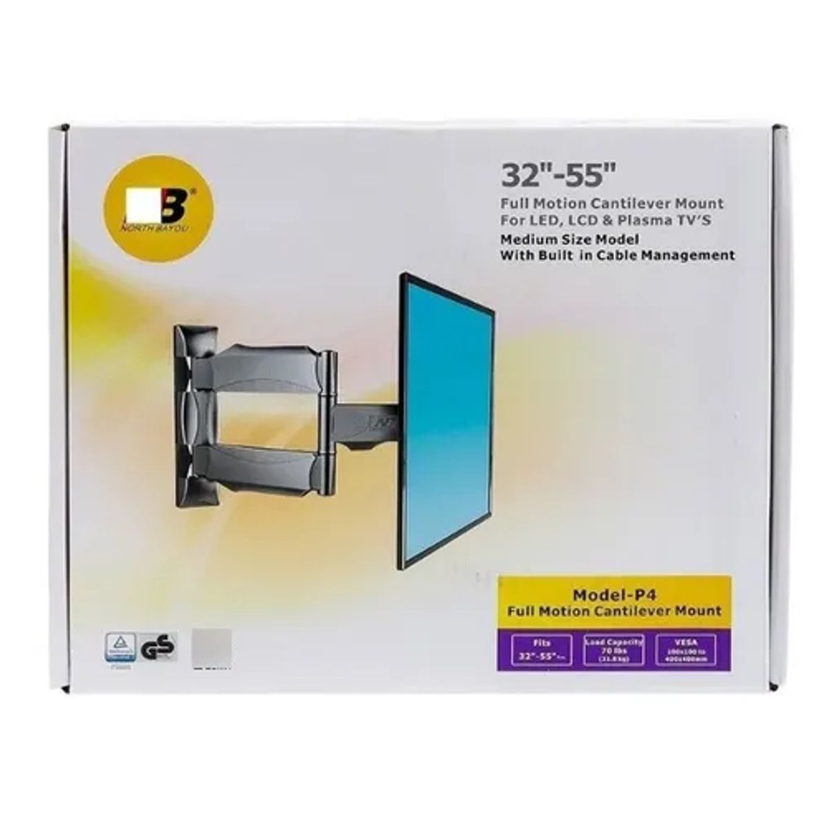 NB NORTH BAYOU - Soporte De Pared Para Tv De 32 A 55 Extensibles